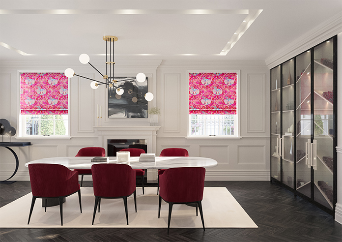 Faded Glamour, Fairground Pink - Twist&Fit Roman Blind - Image 8